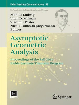 cover image of Asymptotic Geometric Analysis